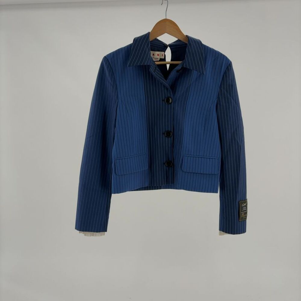 Marni Pinstriped Shirt Jacket